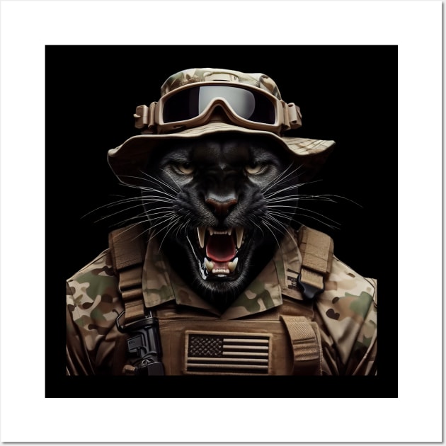 Patriot Panther by focusln Wall Art by Darn Doggie Club by focusln